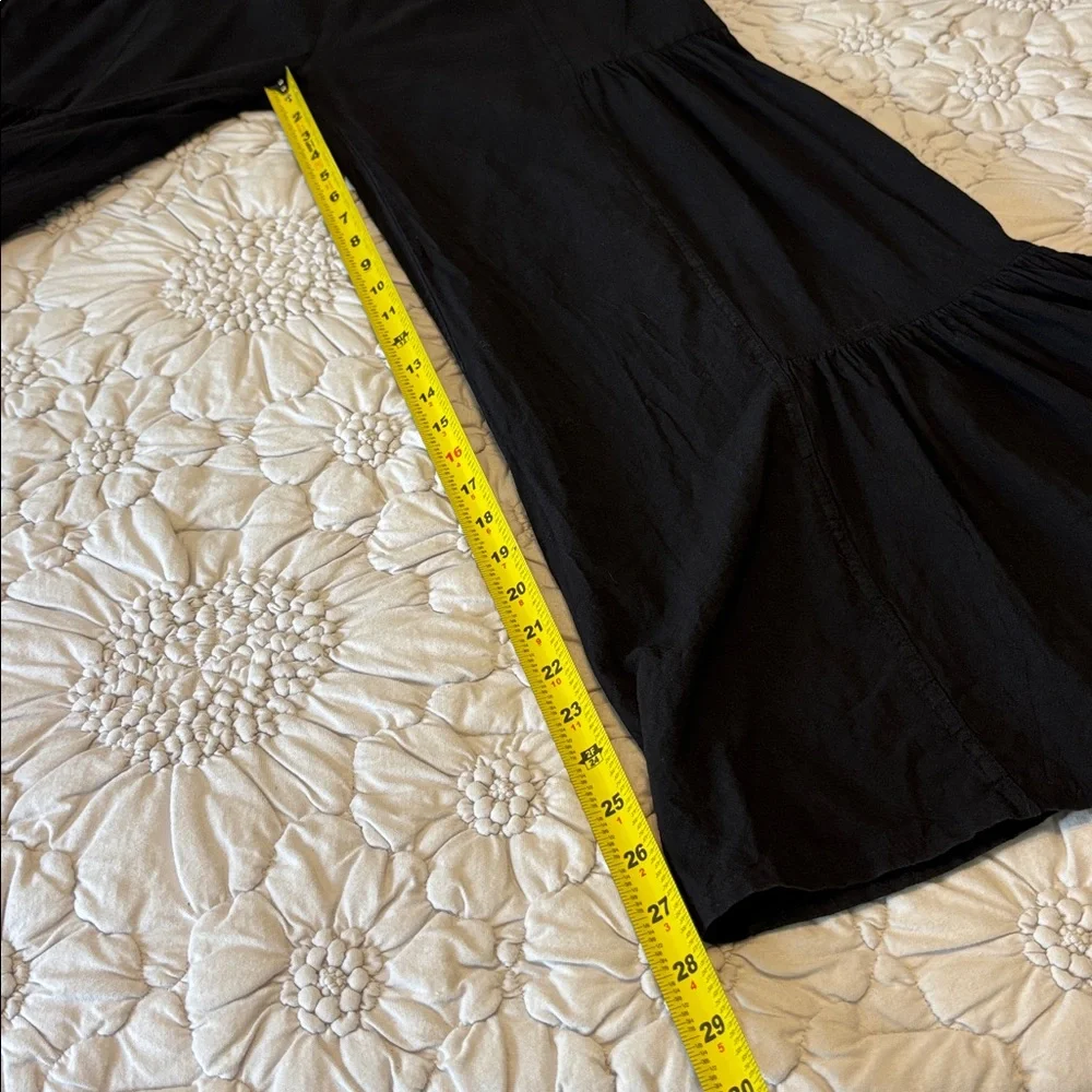 Black Tiered Wide-Leg Boutique Pants - Picture 9 of 10